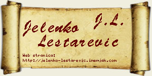 Jelenko Leštarević vizit kartica